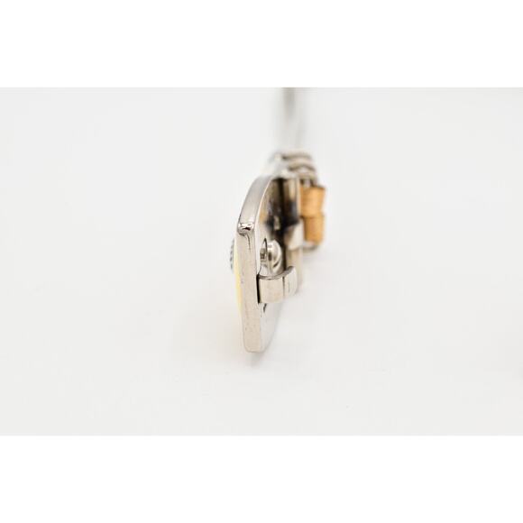 Vintage Statement Chain Belt Omega Stretchy Silver Gold Heavy 26\